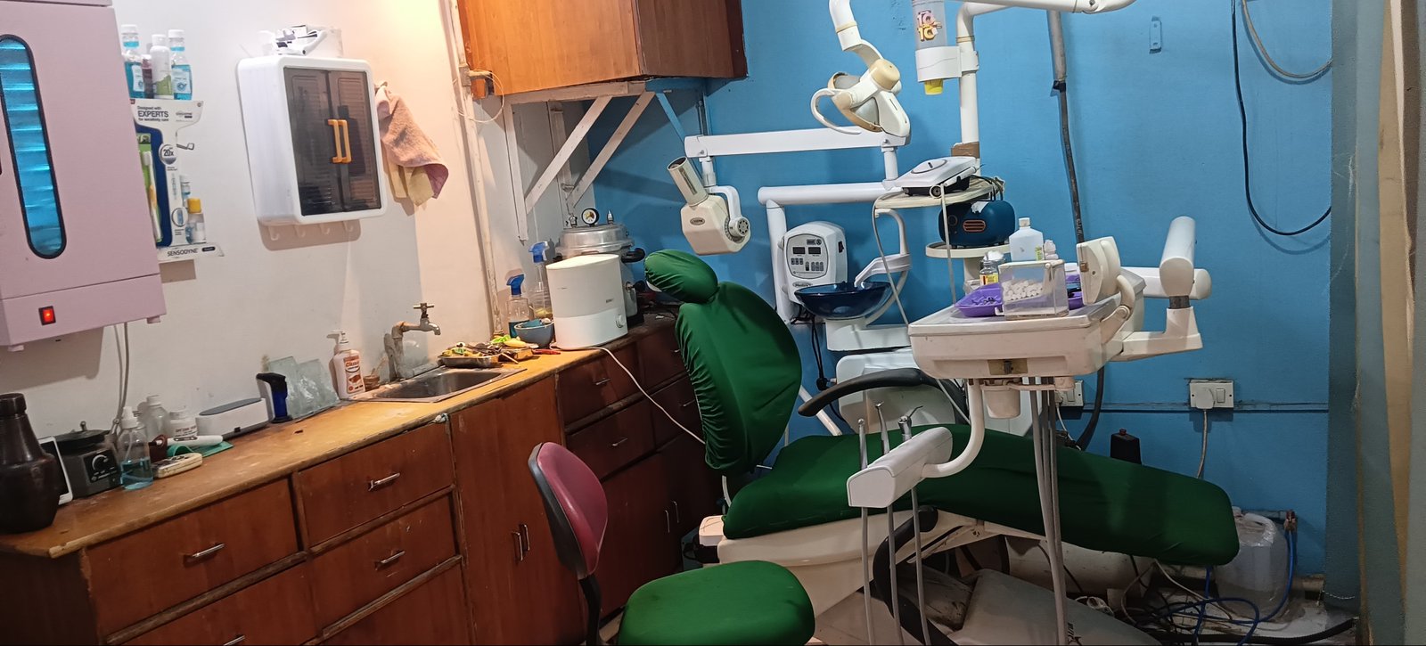 Patient receiving dental treatment at Om Sai Ram Dental Clinic